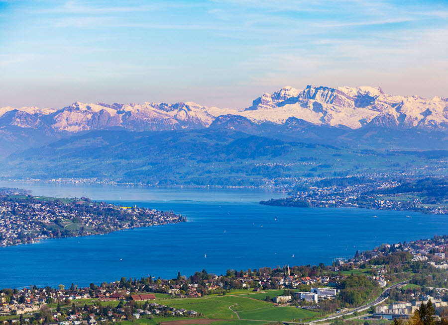 Blick auf den Zürichsee