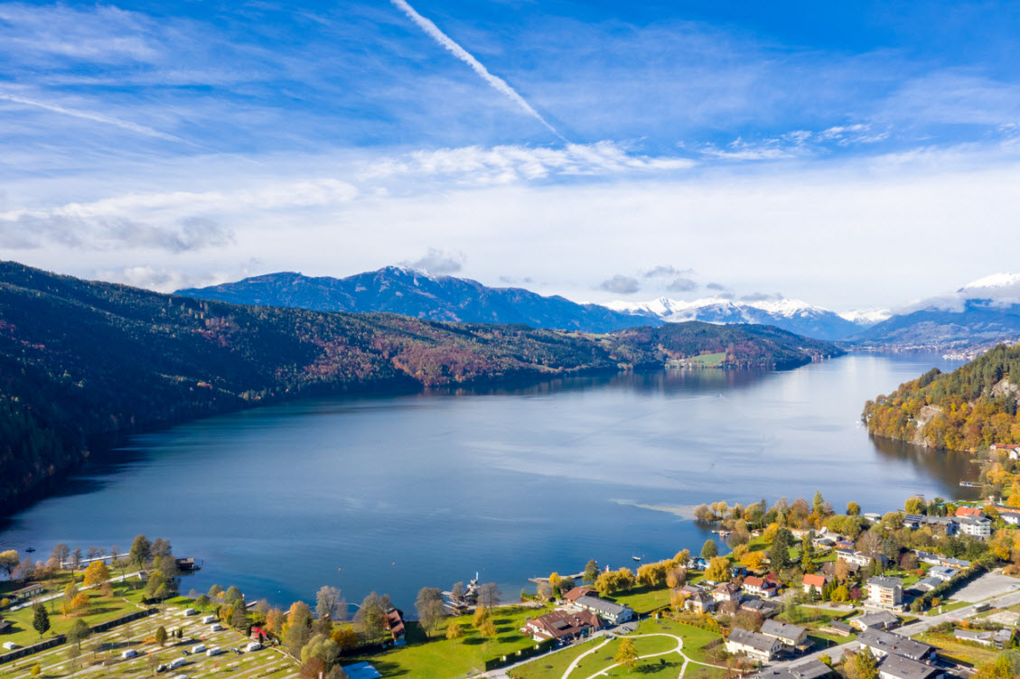 Millstätter See in Kärnten im Herbst