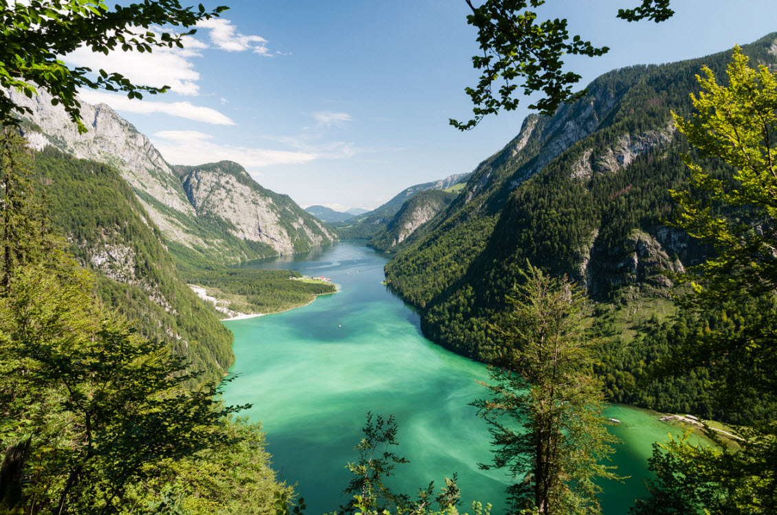 Blick auf den Königssee in Bayern