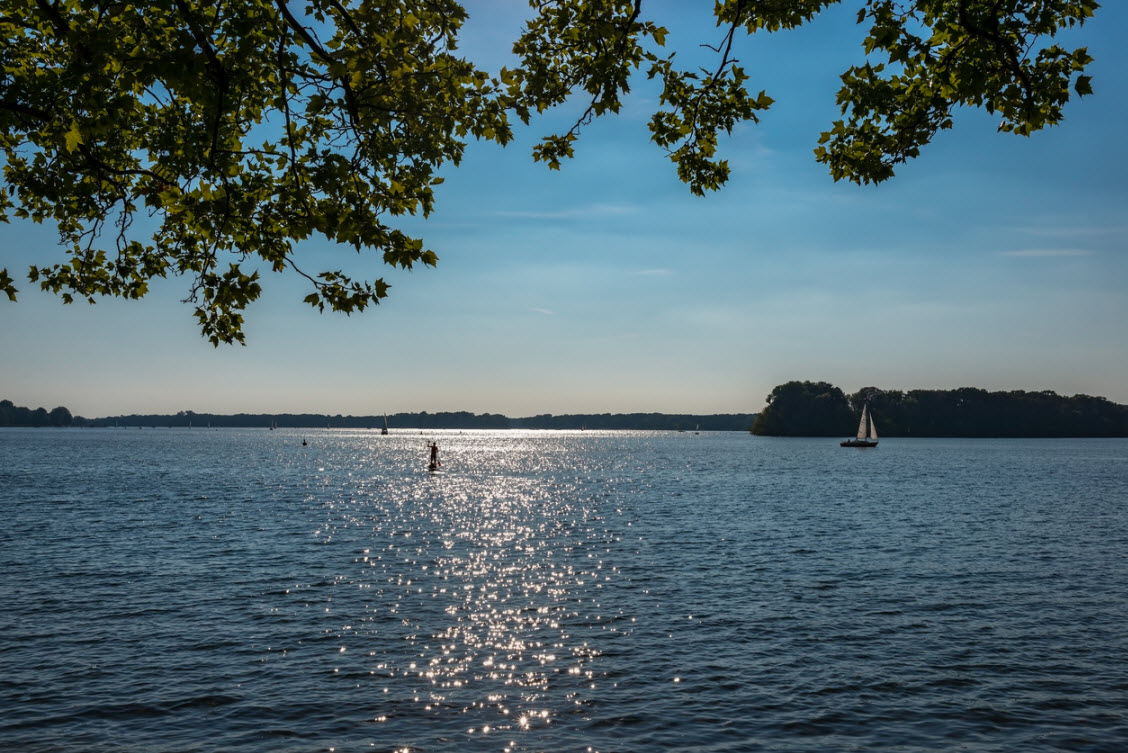 Blick auf den Tegeler See in Berlin