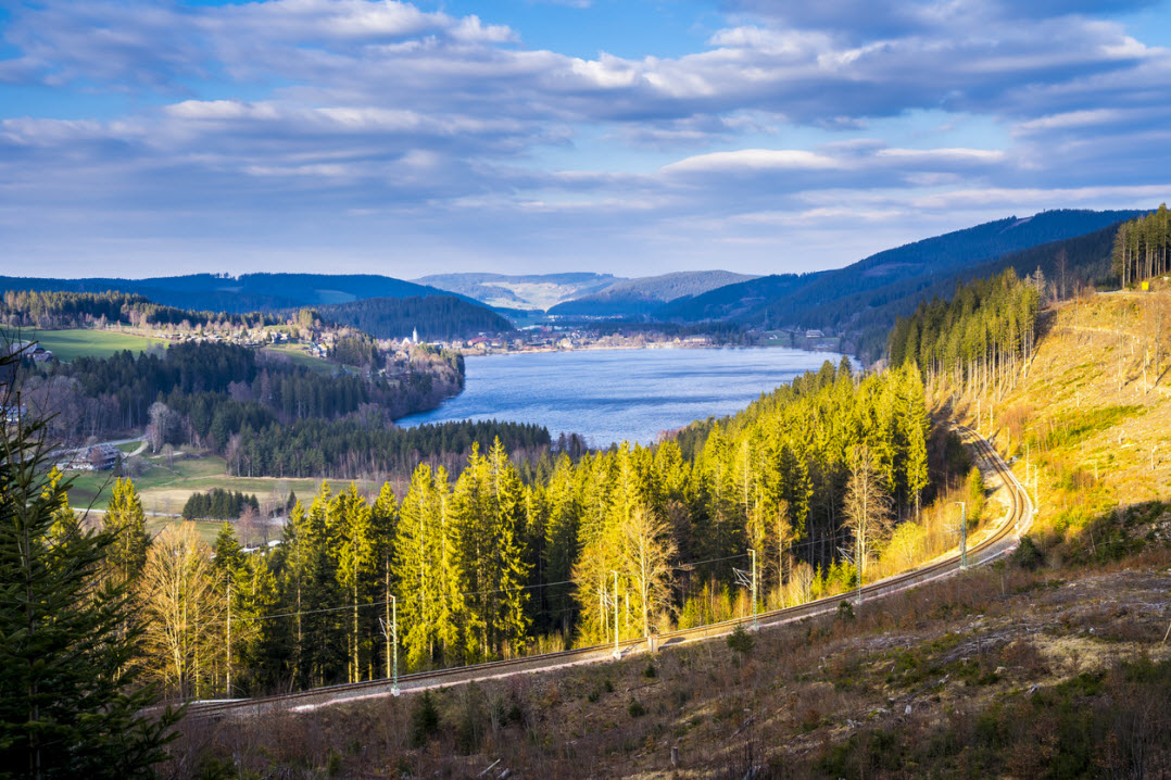 Blick auf Titisee-Neustadt im Schwarzwald