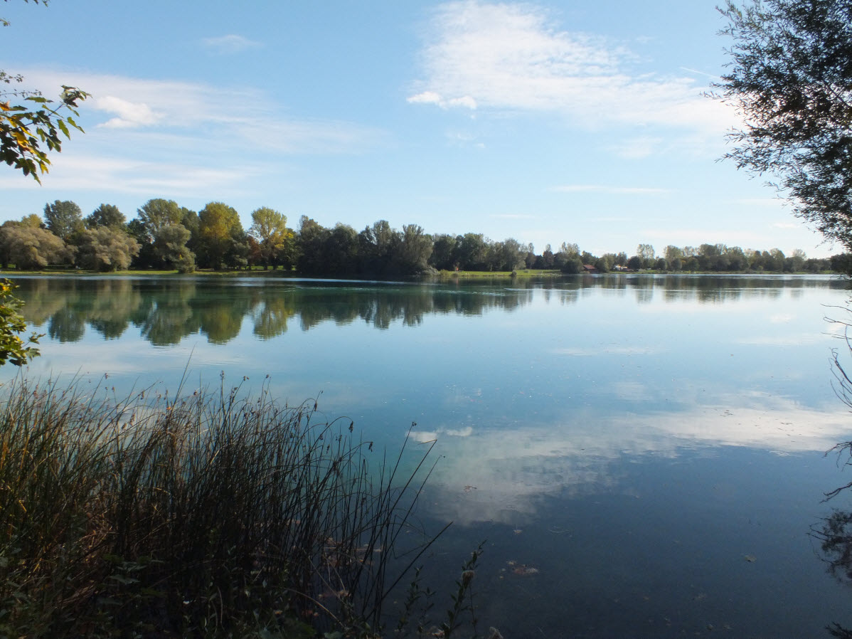 Blick auf den Karlsfelder See vom Ufer